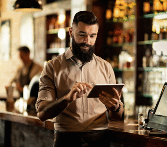 liquor store storefront