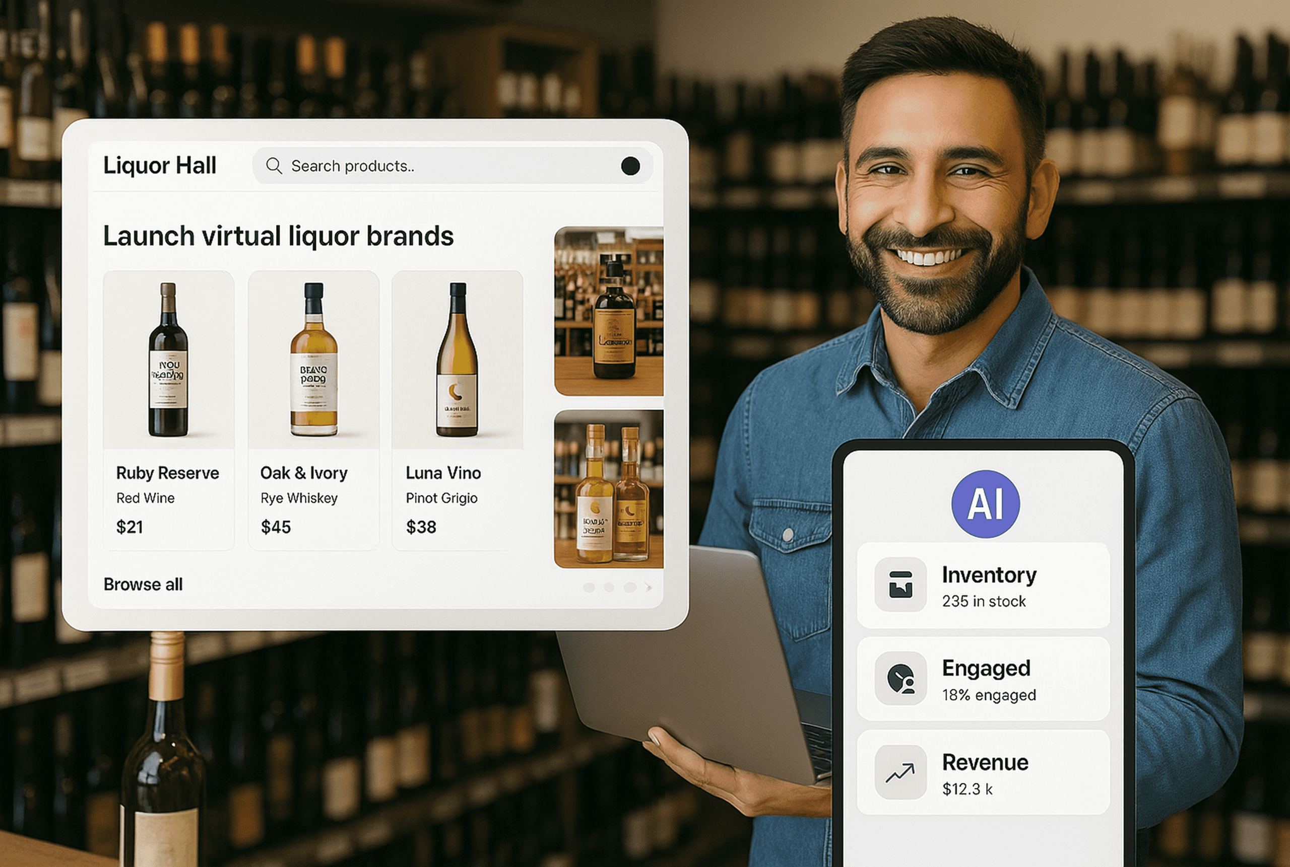 Virtual Brands and Liquor Hall